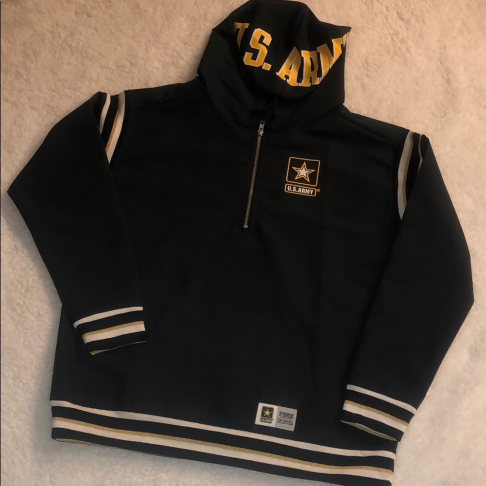 NWT VS PINK Army 1/2 Zip Anorak Coat S 🇺🇸